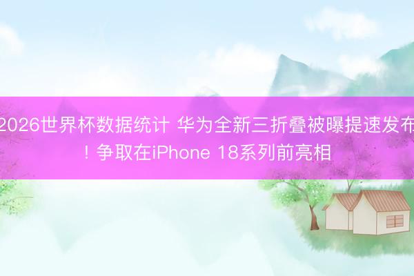 2026世界杯数据统计 华为全新三折叠被曝提速发布! 争取在iPhone 18系列前亮相